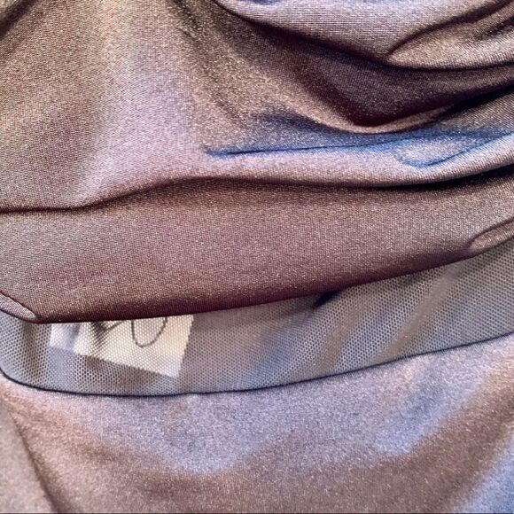 BLACK ONE SHOULDER w RHINESTONES Size 5 NWT - Picture 4 of 5